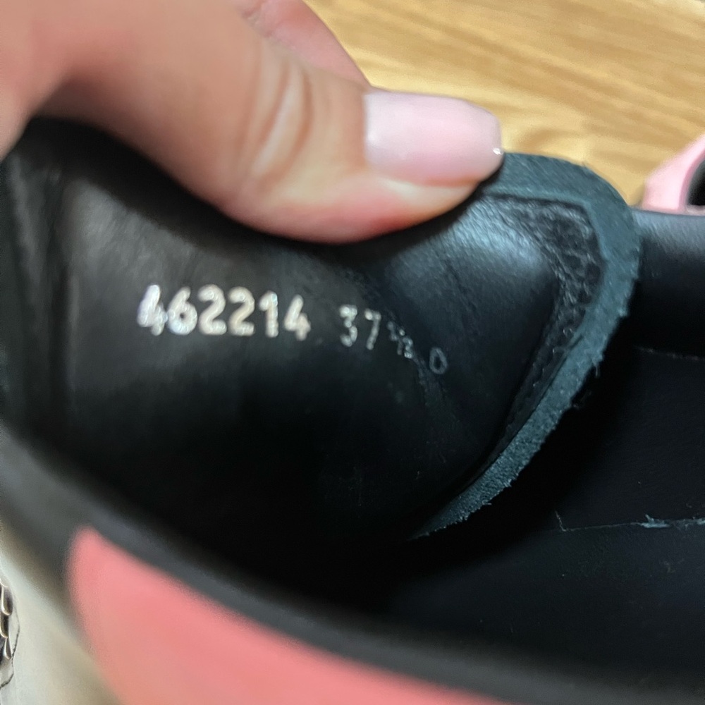 Alexander McQueen Black and Pink Sneakers - Picture 8 of 11